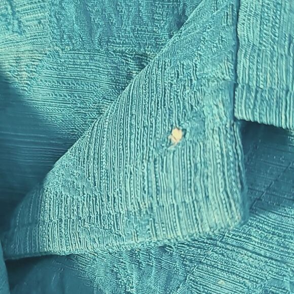 Chico's Teal Longsleeve Buttondown Jacket or Top, Size 2 or Large - Picture 10 of 12